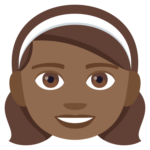Girl: Medium-Dark Skin Tone, the previous design