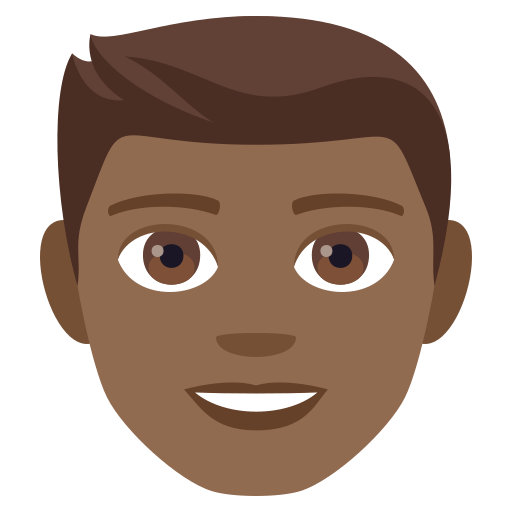 Man: Medium-Dark Skin Tone, the previous design