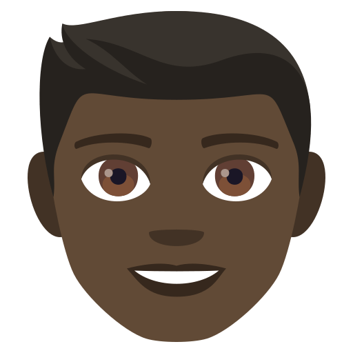 Man: Dark Skin Tone, the previous design