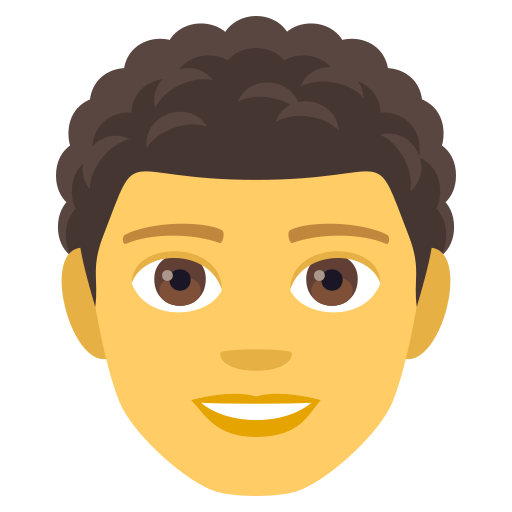 Man: Curly Hair, the previous design