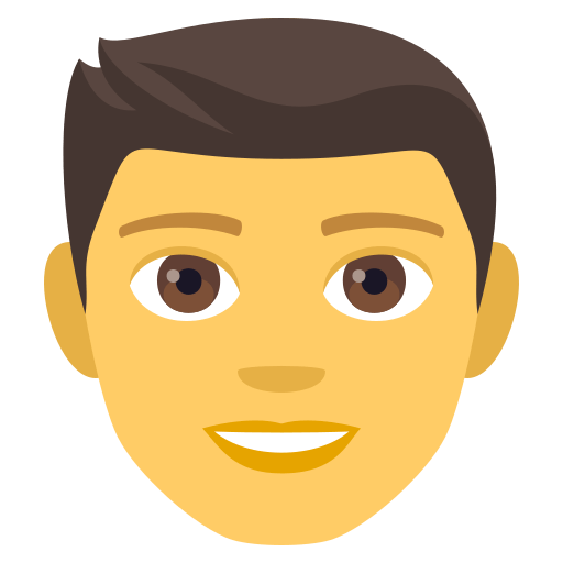 Man as drawn by JoyPixels in 4.5
