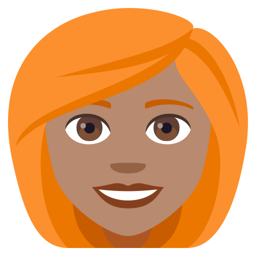 Woman: Medium Skin Tone, Red Hair, the previous design