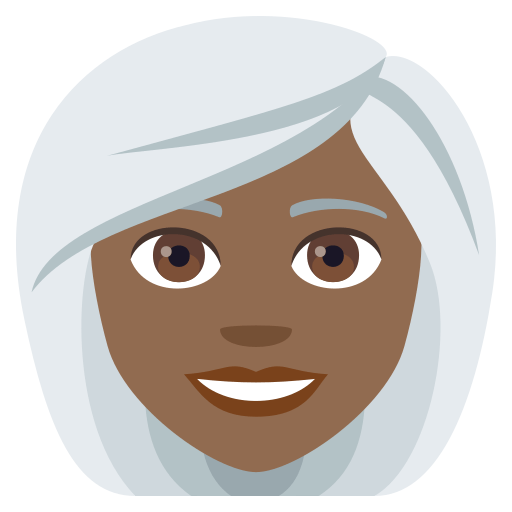 Woman: Medium-Dark Skin Tone, White Hair, the previous design