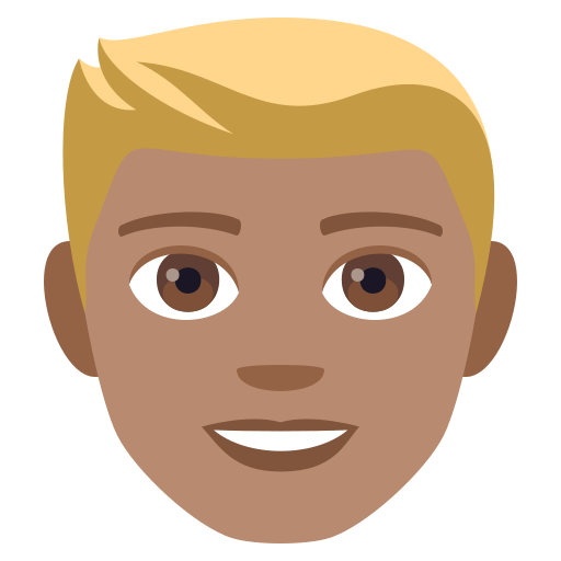 Person: Medium Skin Tone, Blond Hair, the previous design