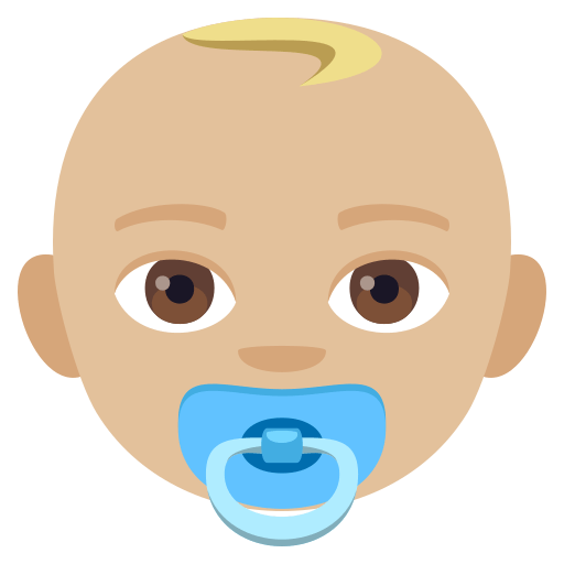 Baby: Medium-Light Skin Tone, the previous design