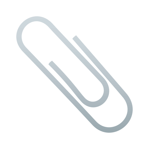 Paperclip as drawn by JoyPixels in 4.5