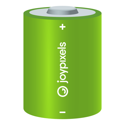 Battery as drawn by JoyPixels in 4.5