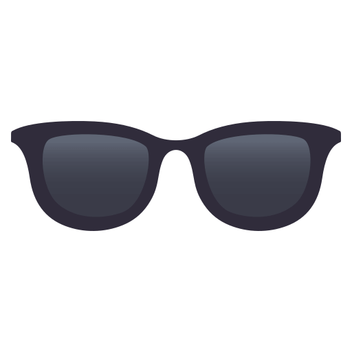 Sunglasses as drawn by JoyPixels in 4.5