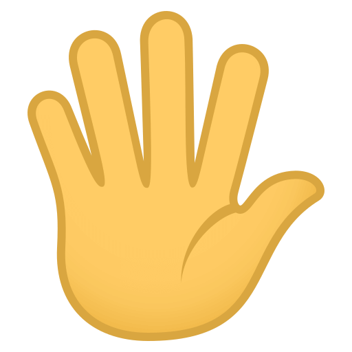 Hand with Fingers Splayed, the previous design