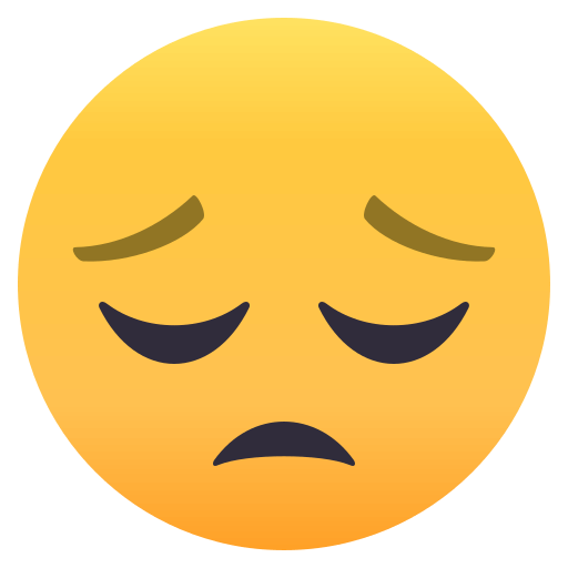 Pensive Face, the previous design