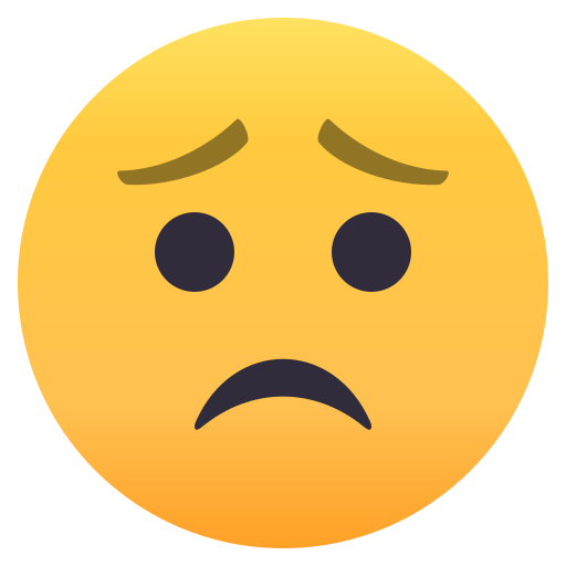 Worried Face, the previous design