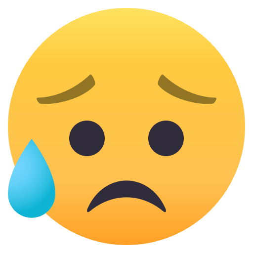 Sad but Relieved Face, the previous design