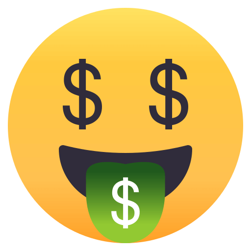 Money-Mouth Face, the previous design