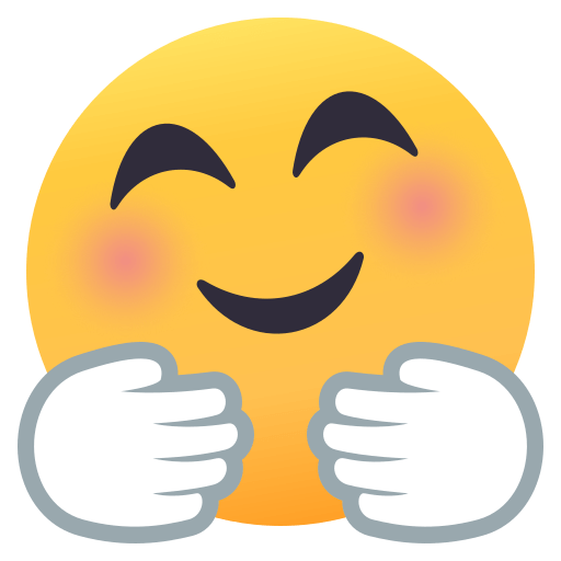 Smiling Face with Open Hands, the previous design