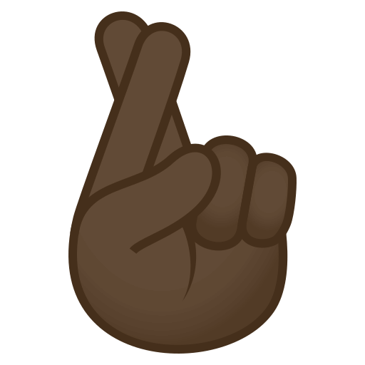Crossed Fingers: Dark Skin Tone, the previous design