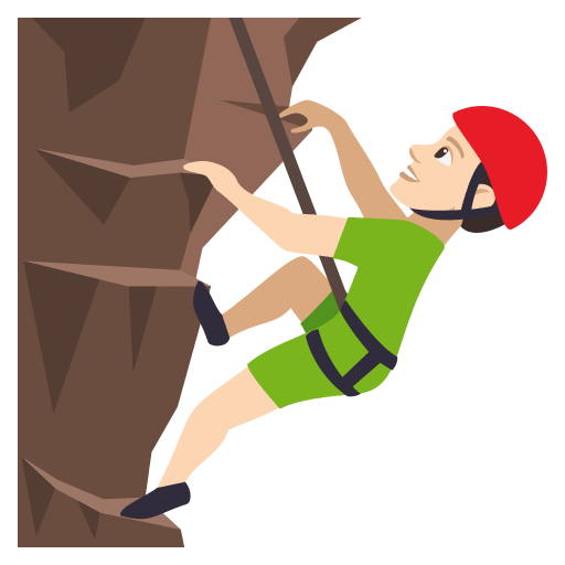 Man Climbing: Light Skin Tone, the design in this release