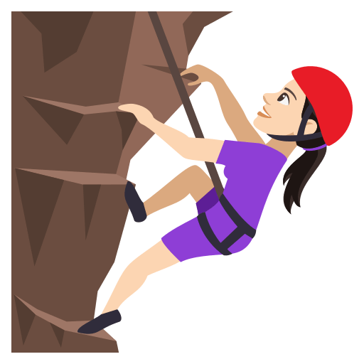 Person Climbing: Light Skin Tone, the design in this release