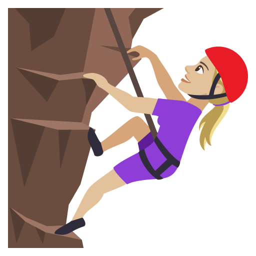 Woman Climbing: Medium-Light Skin Tone, the design in this release