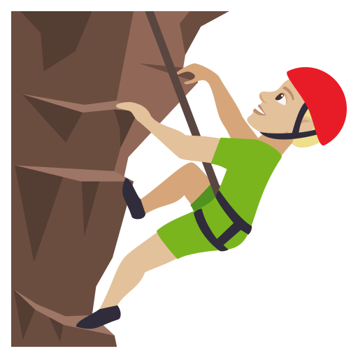 Man Climbing: Medium-Light Skin Tone, the design in this release