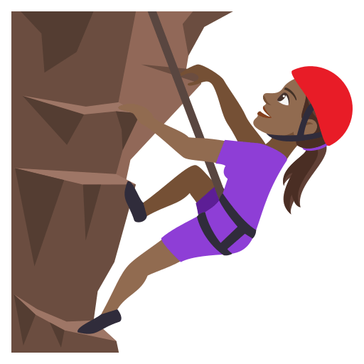 Person Climbing: Medium-Dark Skin Tone, the design in this release