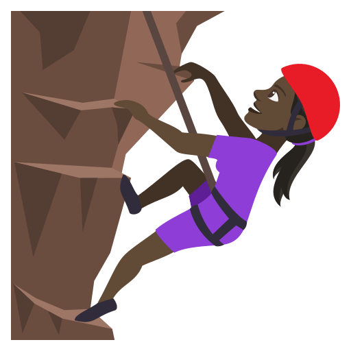Woman Climbing: Dark Skin Tone, the design in this release