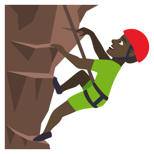 Man Climbing: Dark Skin Tone, the design in this release