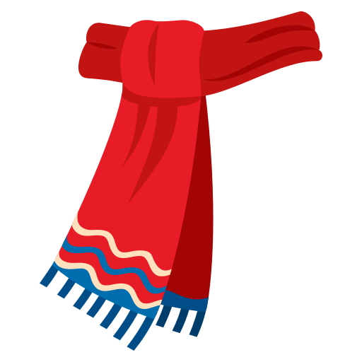 Scarf as drawn by JoyPixels in 4.5