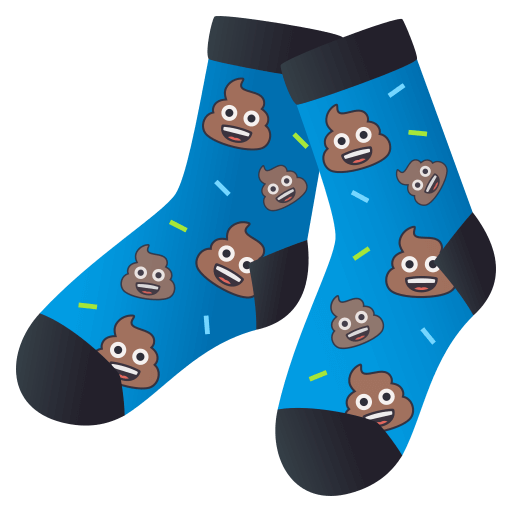 Socks as drawn by JoyPixels in 4.5