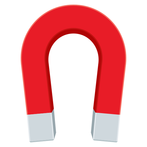 Magnet as drawn by JoyPixels in 4.5
