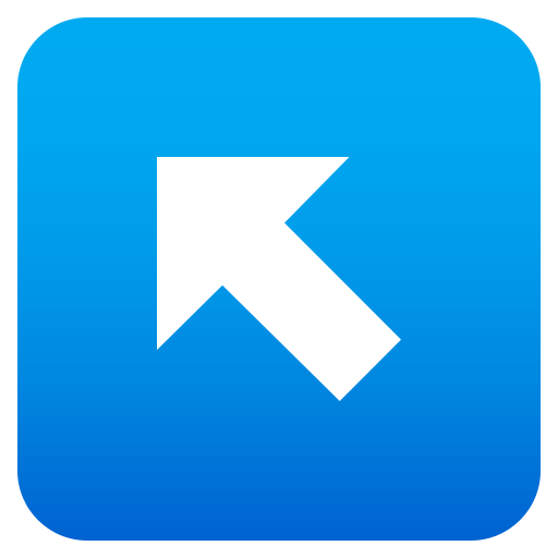 Up-Left Arrow as drawn by JoyPixels in 4.5