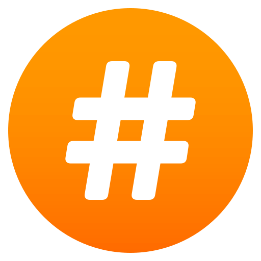 Hash Sign as drawn by JoyPixels in 4.5