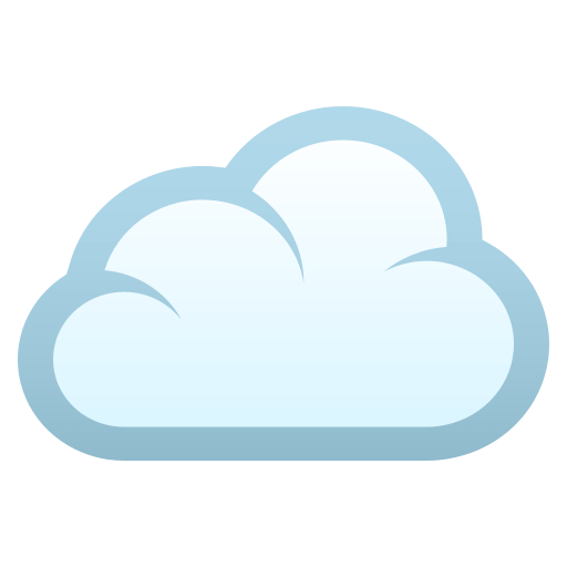 Cloud as drawn by JoyPixels in 4.5