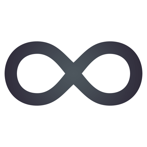 Infinity as drawn by JoyPixels in 4.5