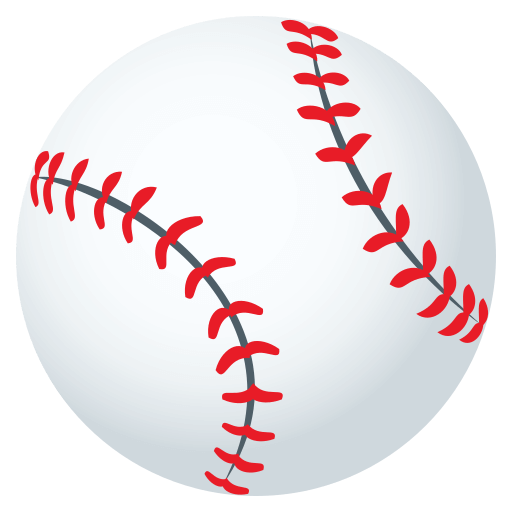 Baseball as drawn by JoyPixels in 4.5