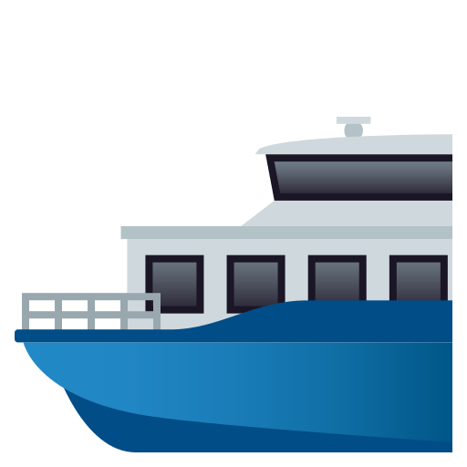 Ferry as drawn by JoyPixels in 4.5