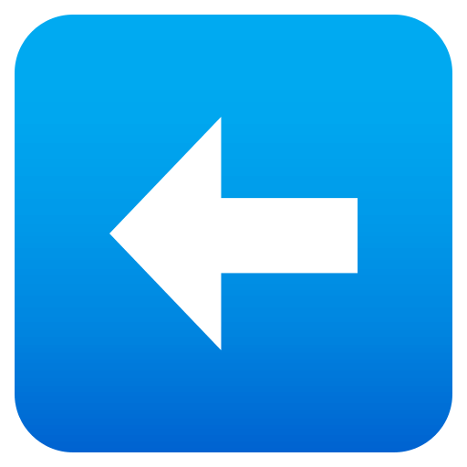 Left Arrow as drawn by JoyPixels in 4.5
