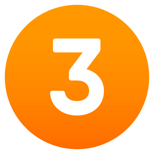 Digit Three as drawn by JoyPixels in 4.5