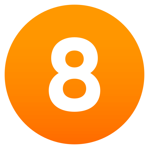Digit Eight as drawn by JoyPixels in 4.5