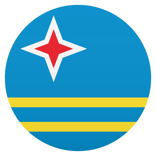 Flag: Aruba as drawn by JoyPixels in 5.0