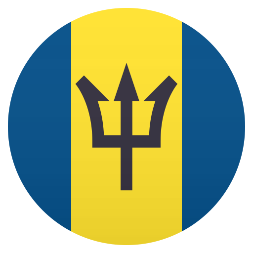 Flag: Barbados as drawn by JoyPixels in 5.0