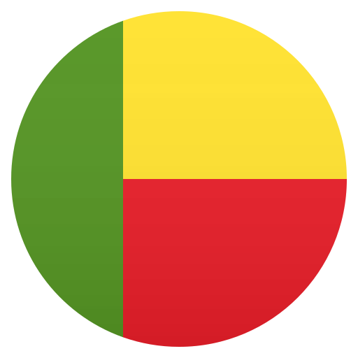 Flag: Benin as drawn by JoyPixels in 5.0