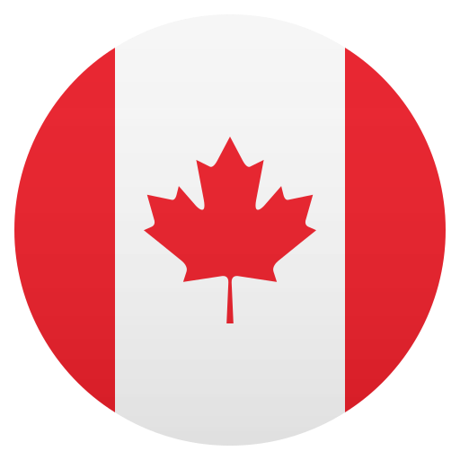 Flag: Canada as drawn by JoyPixels in 5.0