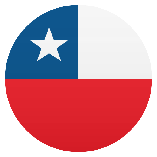 Flag: Chile as drawn by JoyPixels in 5.0