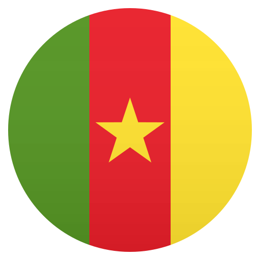 Flag: Cameroon as drawn by JoyPixels in 5.0