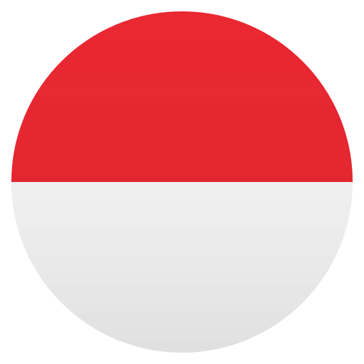 Drapeau : Monaco as drawn by JoyPixels in 5.0