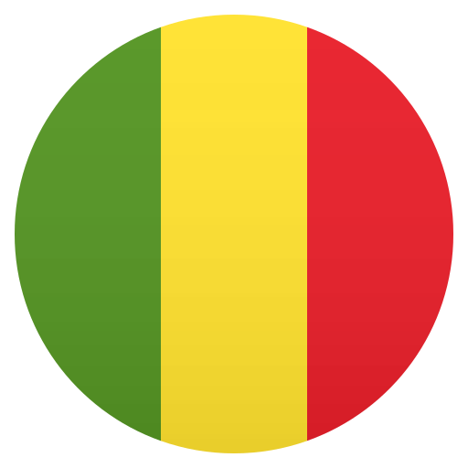 Flag: Mali as drawn by JoyPixels in 5.0