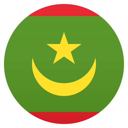 Flag: Mauritania as drawn by JoyPixels in 5.0