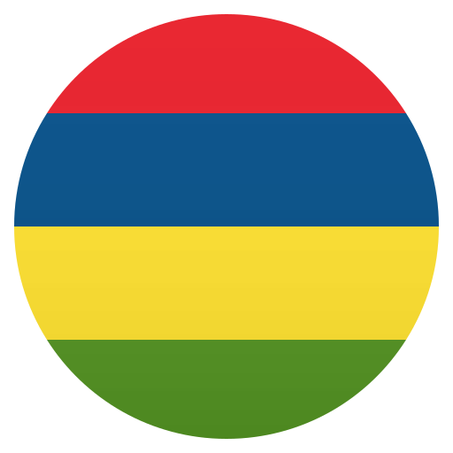 Flag: Mauritius as drawn by JoyPixels in 5.0