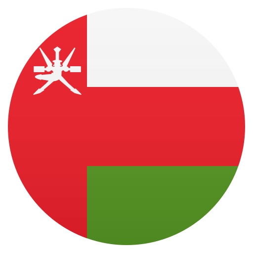 Flag: Oman as drawn by JoyPixels in 5.0