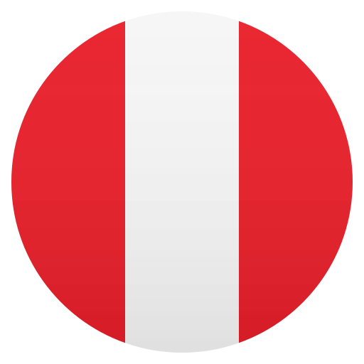 Flag: Peru as drawn by JoyPixels in 5.0